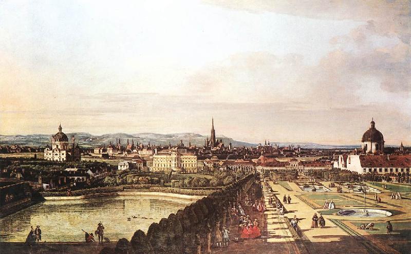 BELLOTTO, Bernardo View of Vienna from the Belvedere hjhk Norge oil painting art